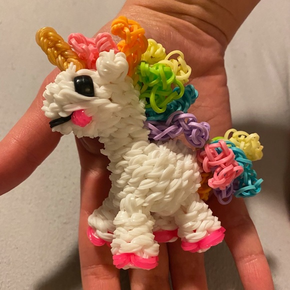 Handmade Other - Rainbow Loom Crochet Handmade 3-D Unicorn